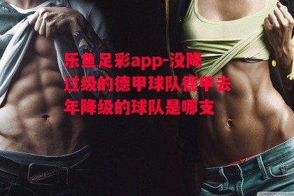 乐鱼足彩app-没降过级的德甲球队德甲去年降级的球队是哪支